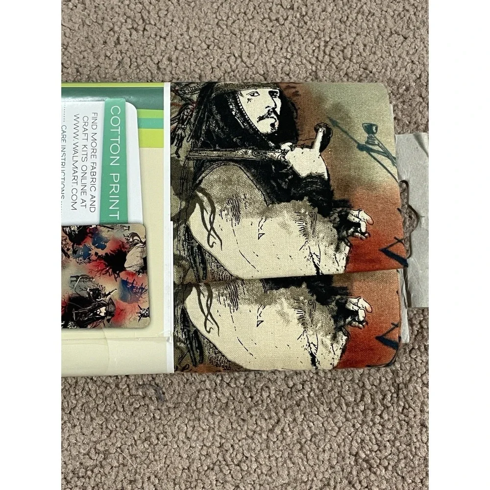 Jack Sparrow 2‎ Yards Creative Cuts 72 X 43 Cotton Fabric Quilting Craft Disney